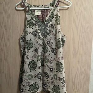 Island shop brand. Size 10. Very light material. Pretty colours and design
